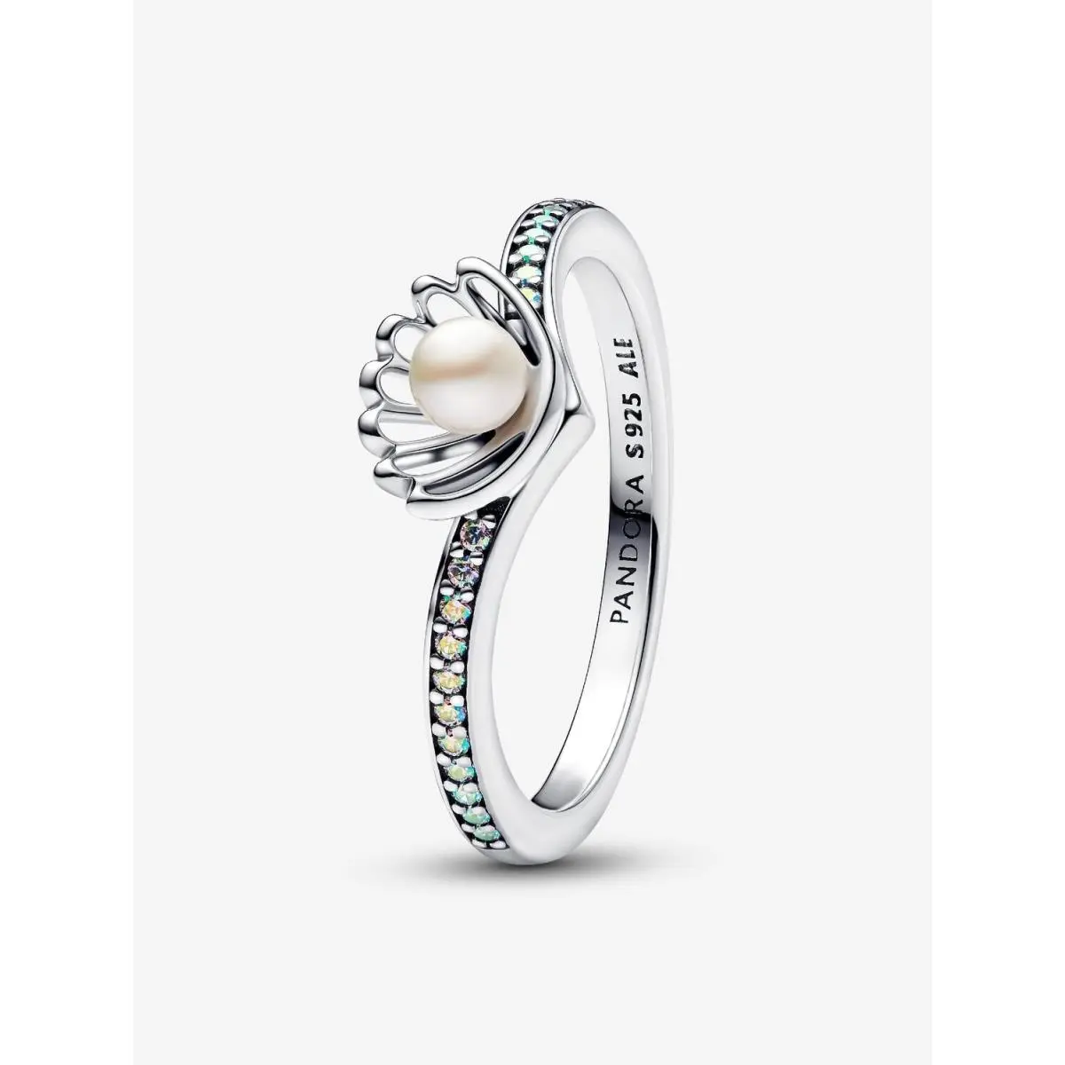 Pandora Disney Princess Ariel Shell Pearl Ring-193654C01