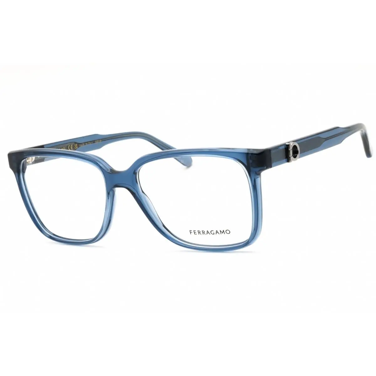 Salvatore Ferragamo SF3043E 432 Transparent Blue 57mm Eyeglasses