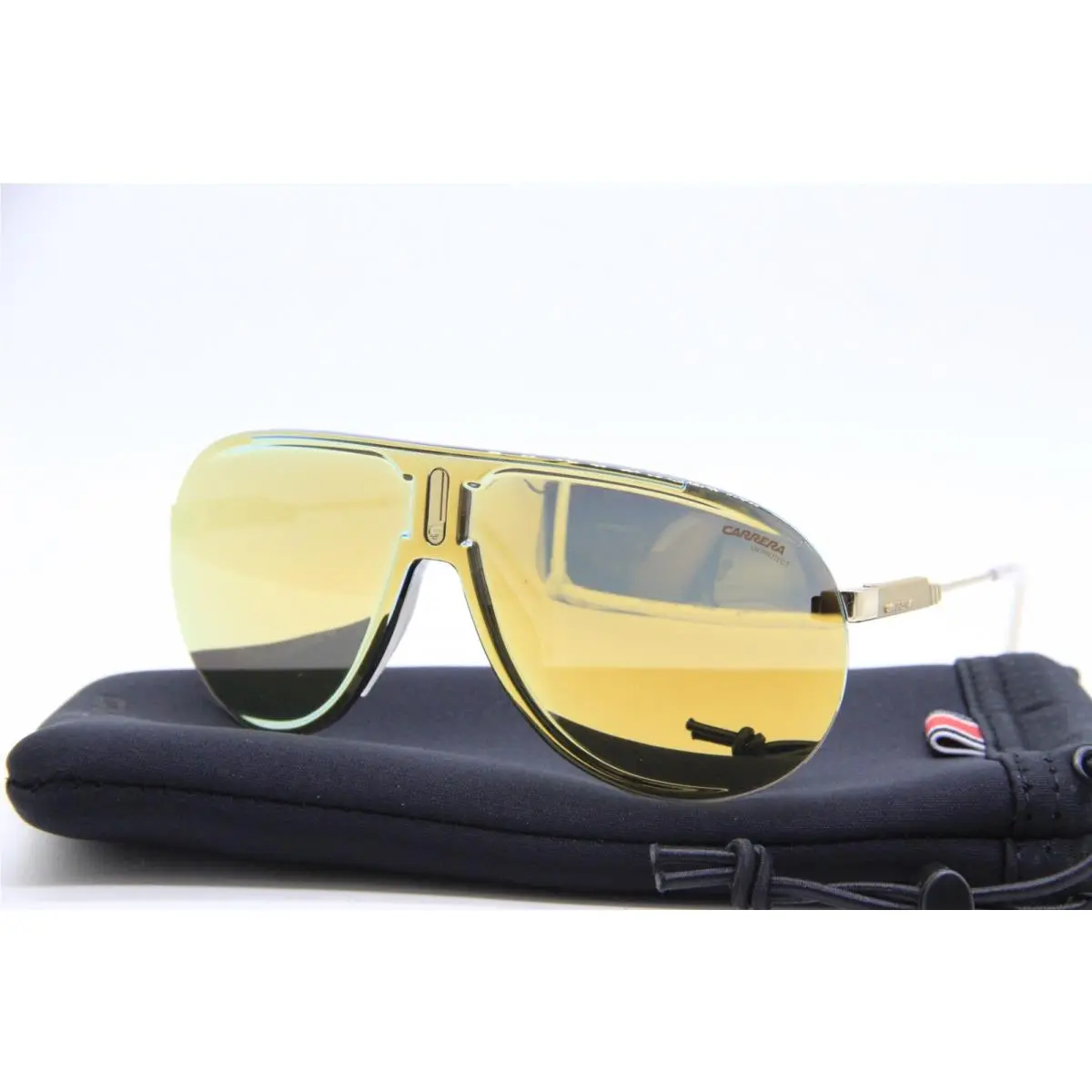 Carrera Superchampion J5GSQ Gold Sunglasses W/case 99-01 K1