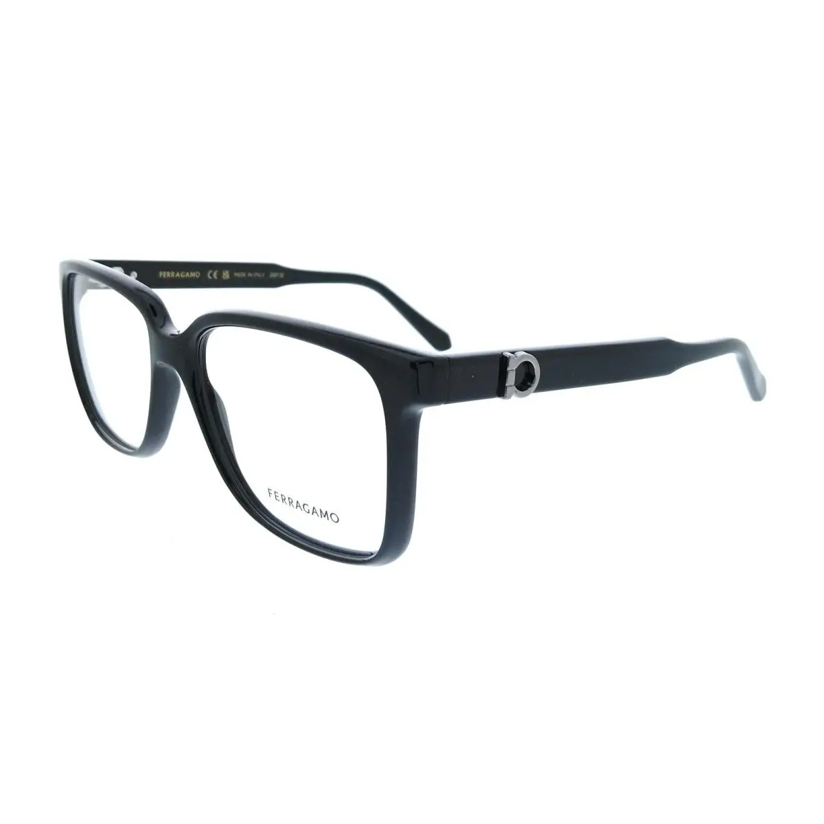 SF3043E 001 Rectangle Black Men`s Eyeglasses by Salvatore Ferragamo