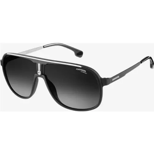 Carrera 1007 Sunglasses Matt Blk White / Smoke Grad 62-10-140 1007/S-0003