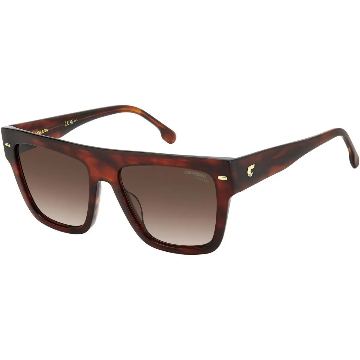 Carrera Women`s 55 mm Brown Horn Sunglasses CARRERA3016-S-EX4-55