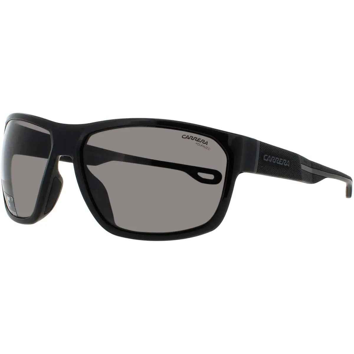 Carrera Men`s Sunglasses Square Shiny Black Plastic Full Rim Frame 4018/S 807/M9