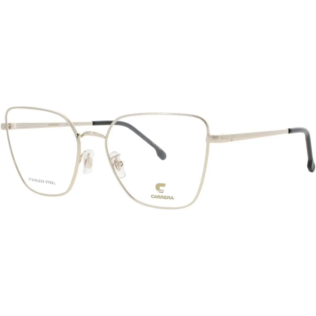 Carrera Women`s Eyeglasses Cat Eye Gold/black Metal Full Rim Frame 3022 Rhl