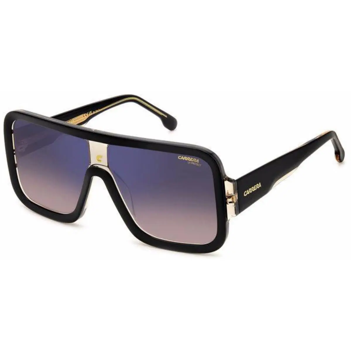 Carrera Flaglab 14 Wma8 A8 Brown Shaded Blue Mirror Size 62 Sunglasses