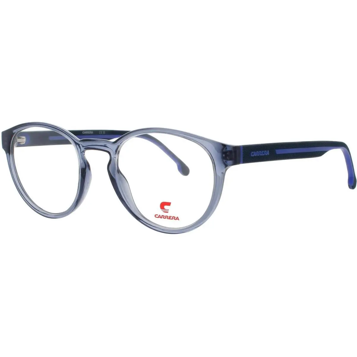 Carrera Men`s Eyeglasses Oval Shape Blue Acetate Full Rim Frame 8886 Pjp - Frame: Blue, Lens: Clear Demo Lense