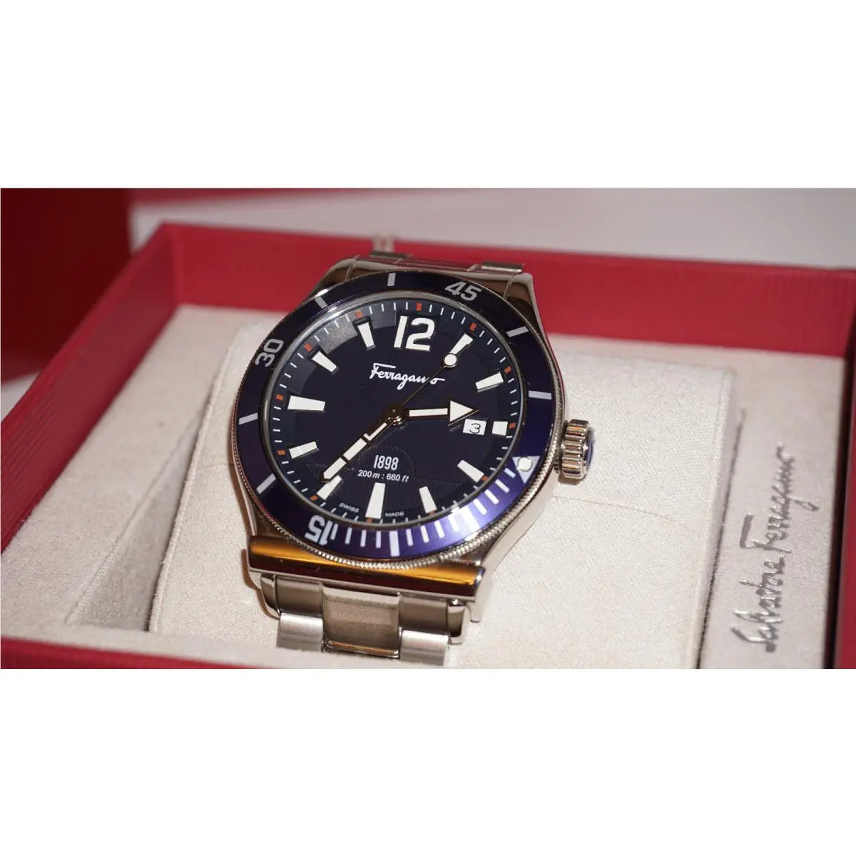 Ferragamo Salvatore Watch 1898 SFFN00821 Gmt