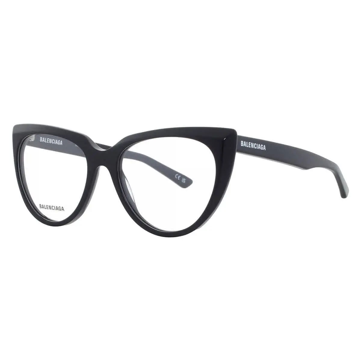 Balenciaga Demo Cat Eye Ladies Eyeglasses BB0218O 001 53 BB0218O 001 53