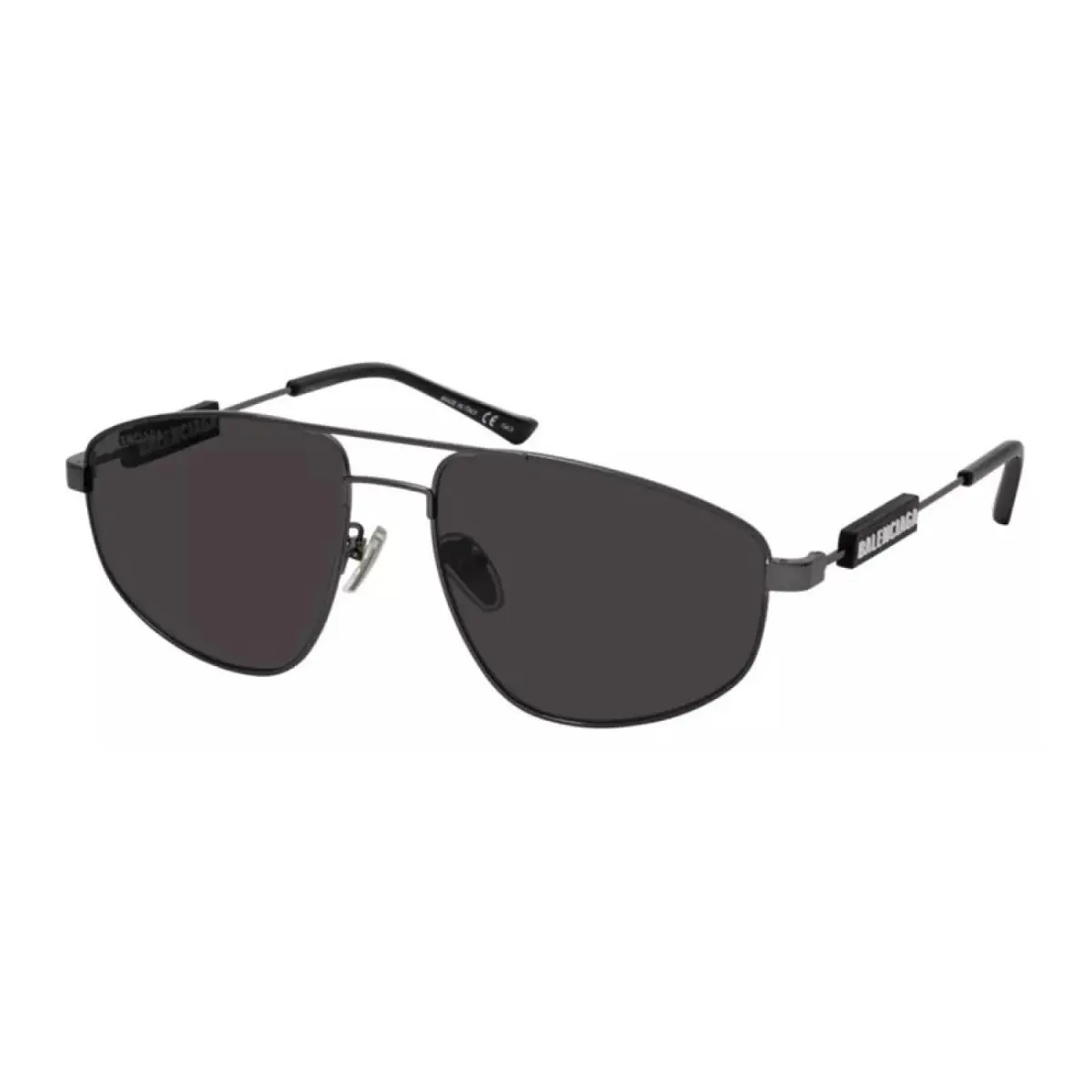 BB0115S 001 Aviator Grey/grey 59 mm Men`s Sunglasses Frame by Balenciaga