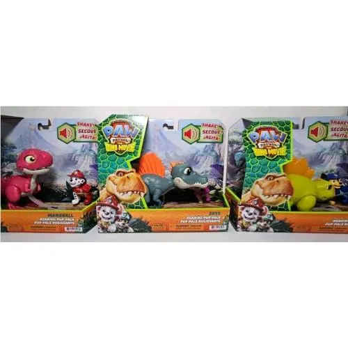 Paw Patrol The Dino Movie 2026 Set of 3 Roaring Pup Pals with Rhubarb