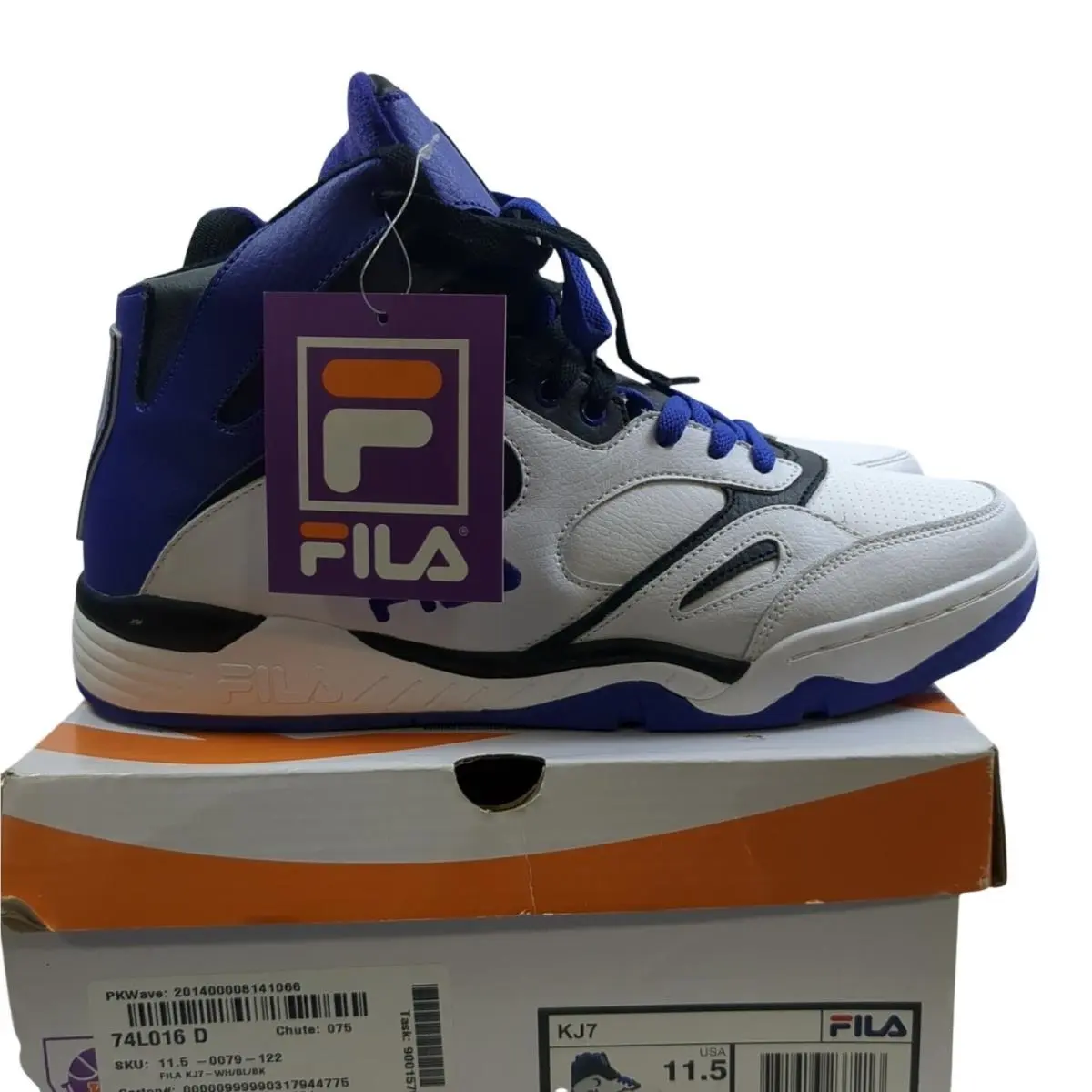 Fila shoes - FILA KJ7 - 1VB90079-184 - White, Royal Blue, Black 0