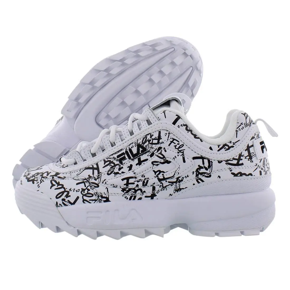Fila Disruptor Ii Graffiti Womens Shoes Size 9 Color: White/black
