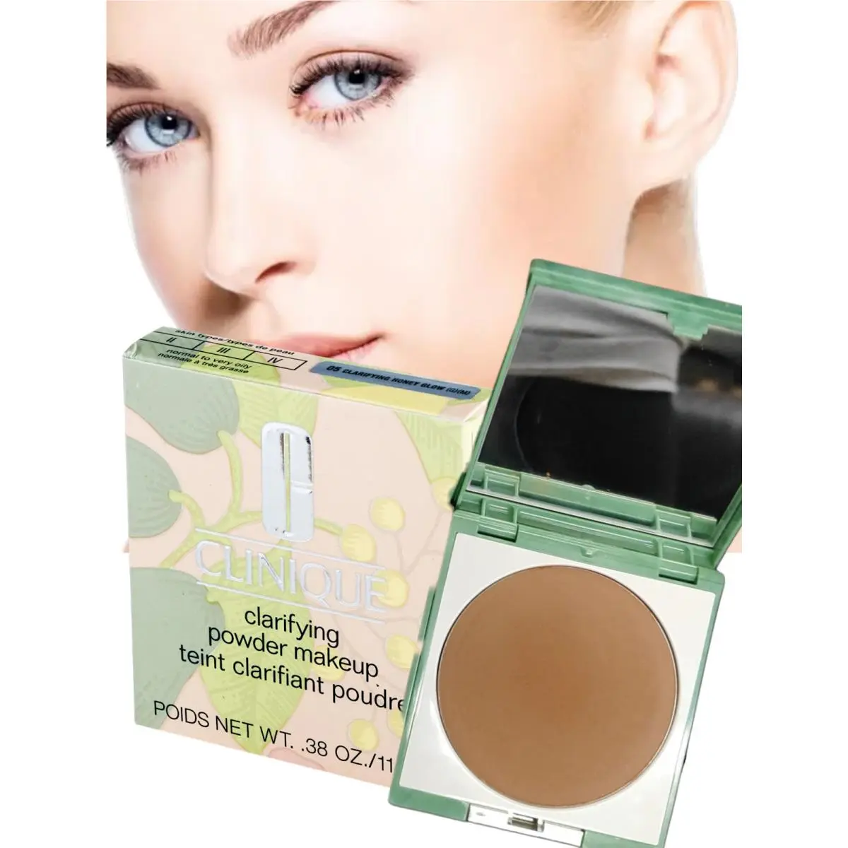 Clarifying Powder Makeup 0.38 oz 11 gr Choose Your Color 08 CLARIFYING COCOA N O/D by Clinique