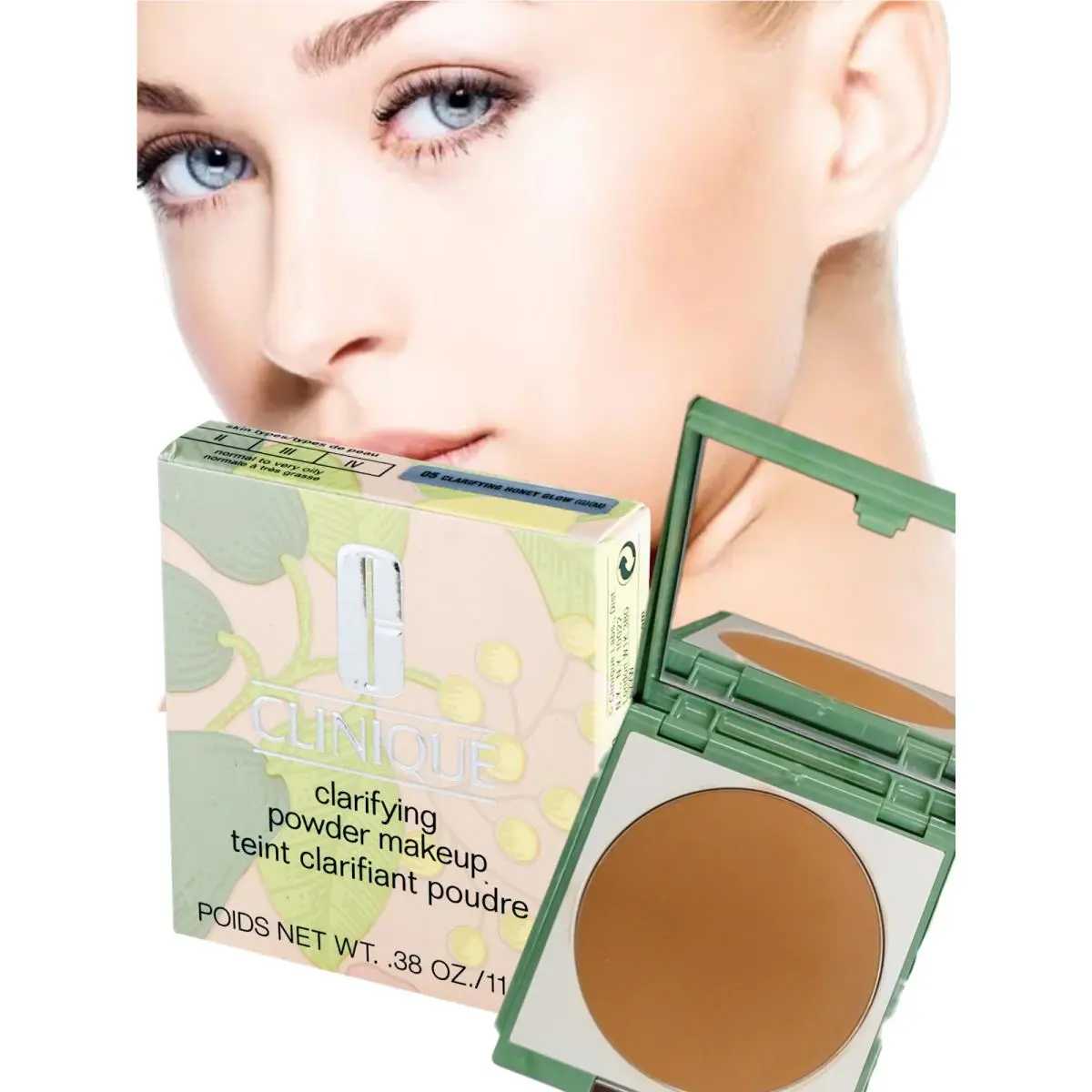 Clarifying Powder Makeup 0.38 oz 11 gr Choose Your Color 06 CLARIFYING ALMOND N Q/D by Clinique