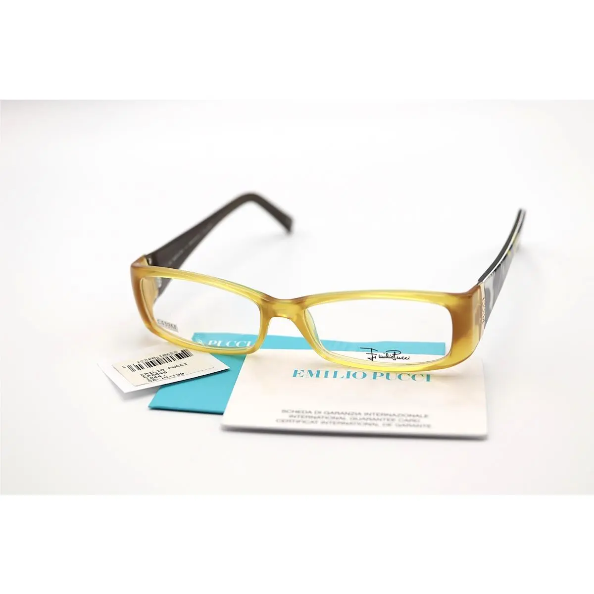 Emilio Pucci EP2645 244 Honey 52-15-130 Eyeglass Frames Card Italy