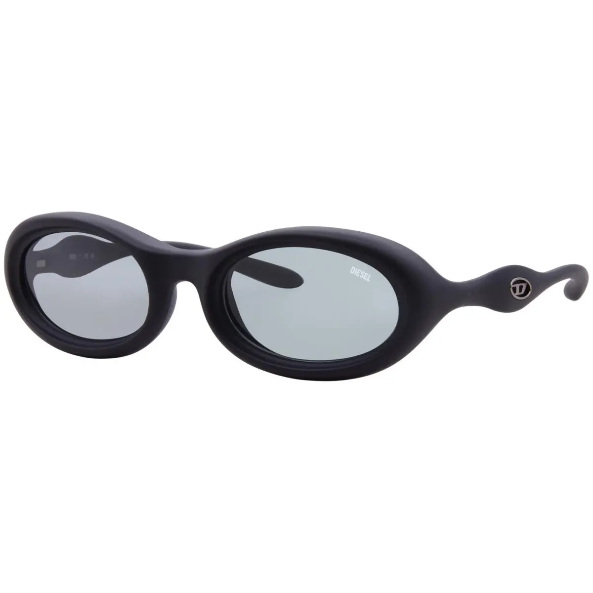 Diesel DL3011U 200287 Sunglasses Matte Black/dark Grey Lenses Oval Shape 51mm
