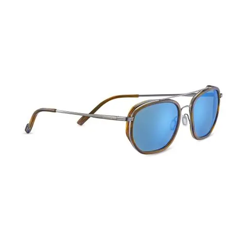 Serengeti Boron Shiny Gunmetal Brown Buffalo Acetate