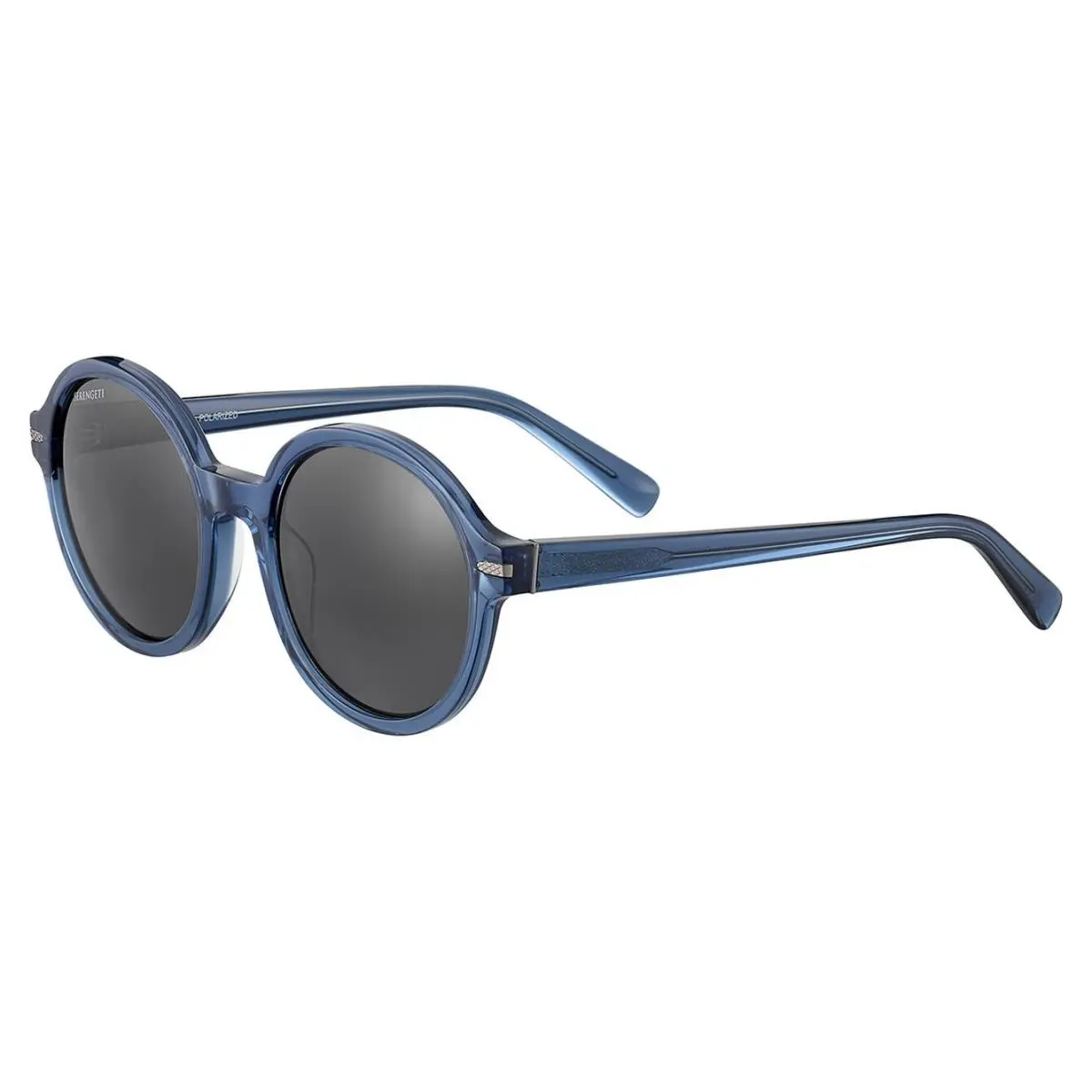 Serengeti Joan SS577003 Polarized Smoke Sunglasses Shiny Crystal Blue - Shiny Crystal Blue, Frame: Shiny Crystal Blue, Lens: Smoke