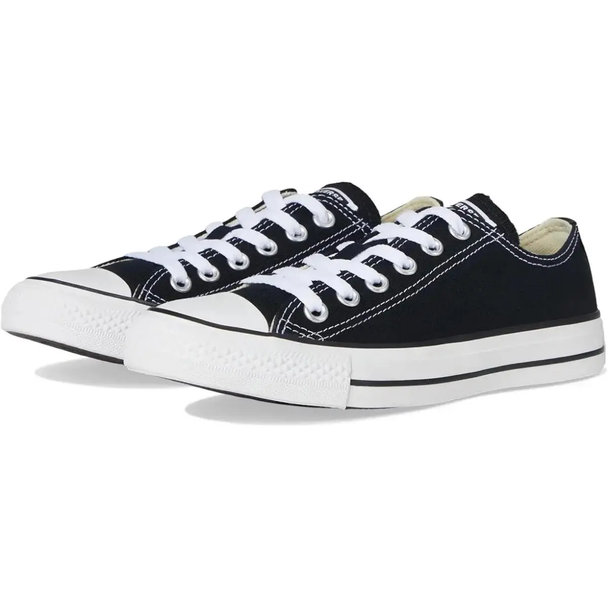 Converse Chuck Taylor All Star Low Top Lace Up Sneaker Black Canvas Mens Size 12