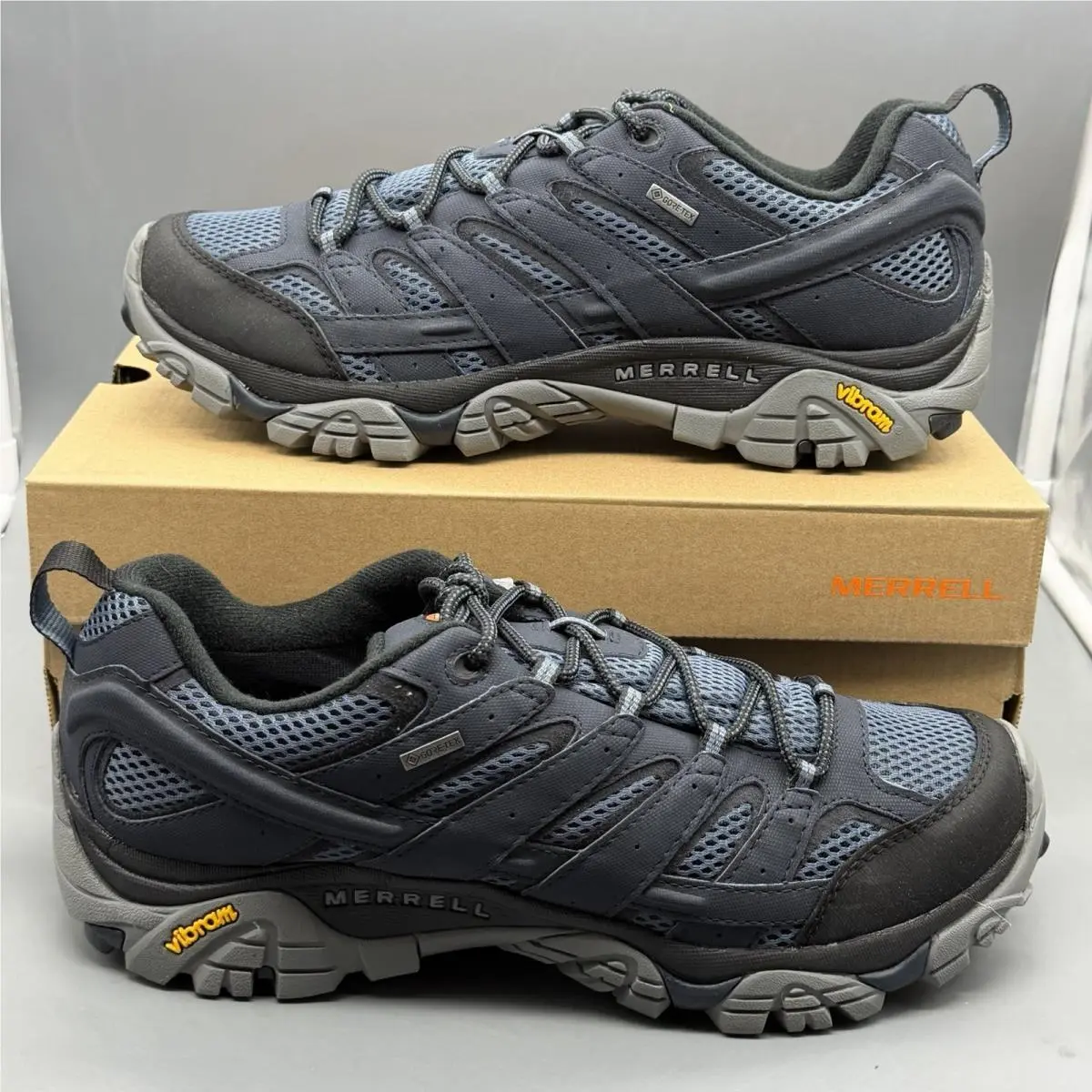 Merrell Moab 2 Gtx Men’s 11.5 M Trail Hiking Shoes Waterproof Outdoor Navy