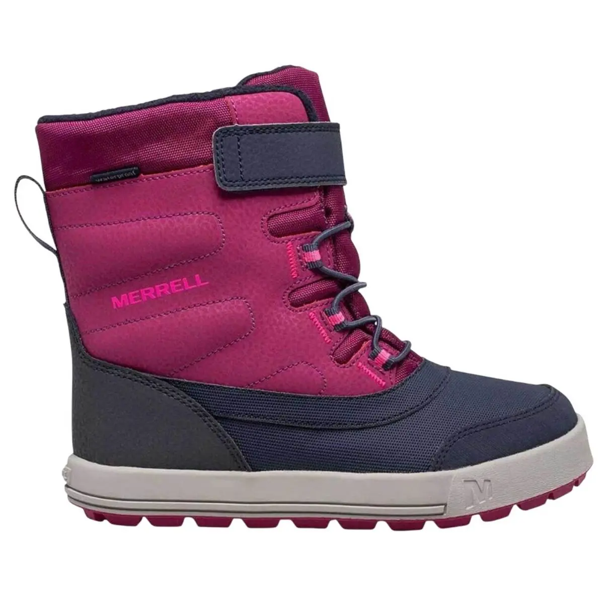 Merrell Kids Snow Storm Winter Boots US 7 M EU 38 Berry Navy Waterproof