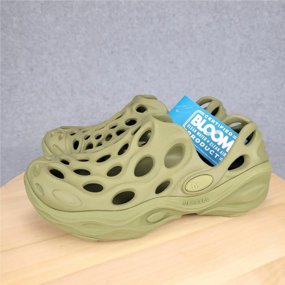 Merrell Hydro Next Gen Moc Women 8 Men 6 Mosstone Green Floatmax Water Shoes