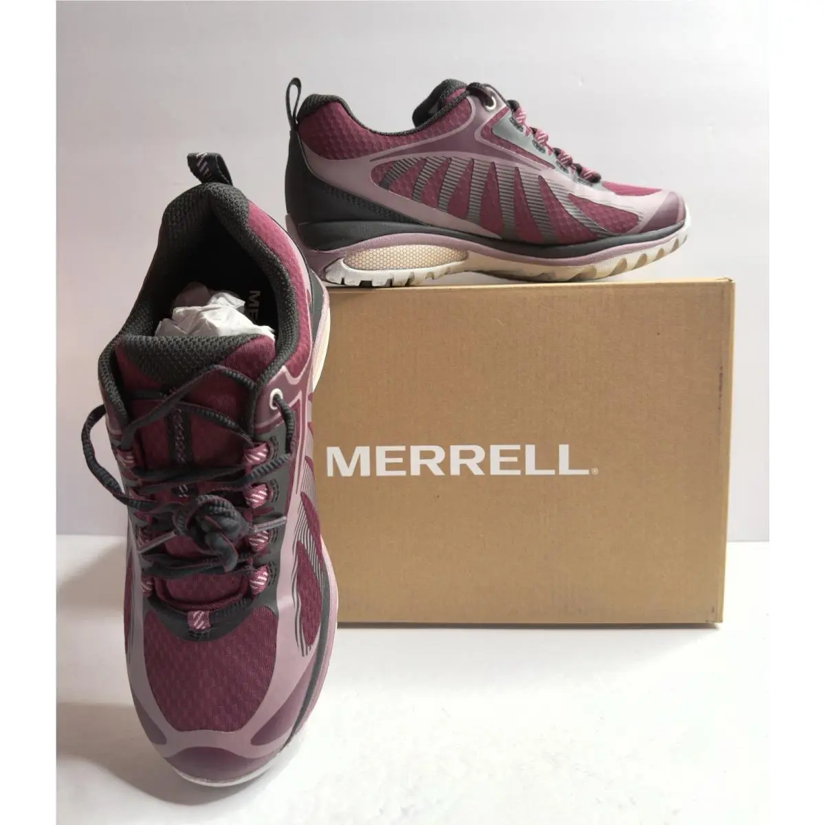 Merrell shoes - Merrell Siren Edge 3 Waterproof Standard - Black/Crimson 3