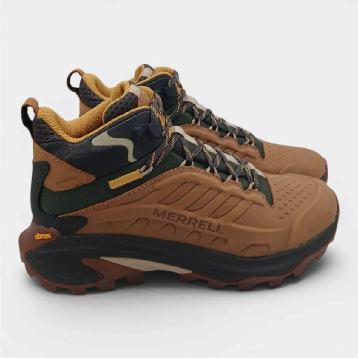 Merrell Men`s Moab Speed 2 Leather Mid Waterproof Hiking Shoes Size 7
