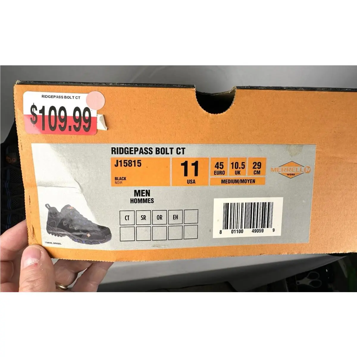 Merrell shoes - Ridgepass Bolt - Ridgepass Bolt - Black 0