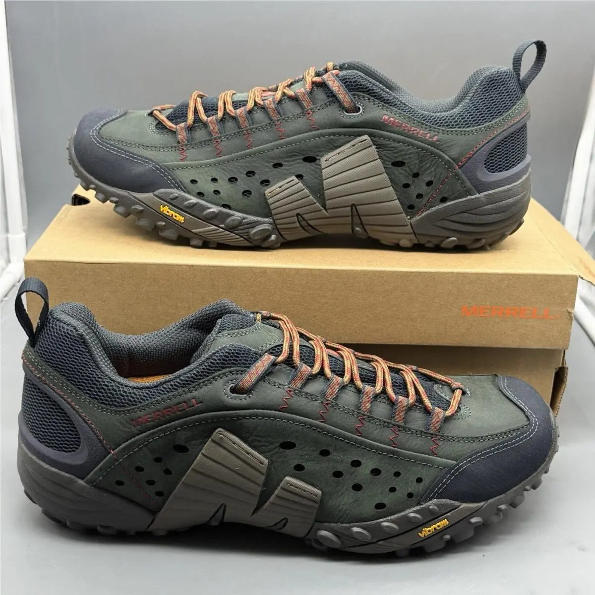 Merrell Intercept Men’s 11 M Hiking Outdoor Trail Running Shoes Blue J559593