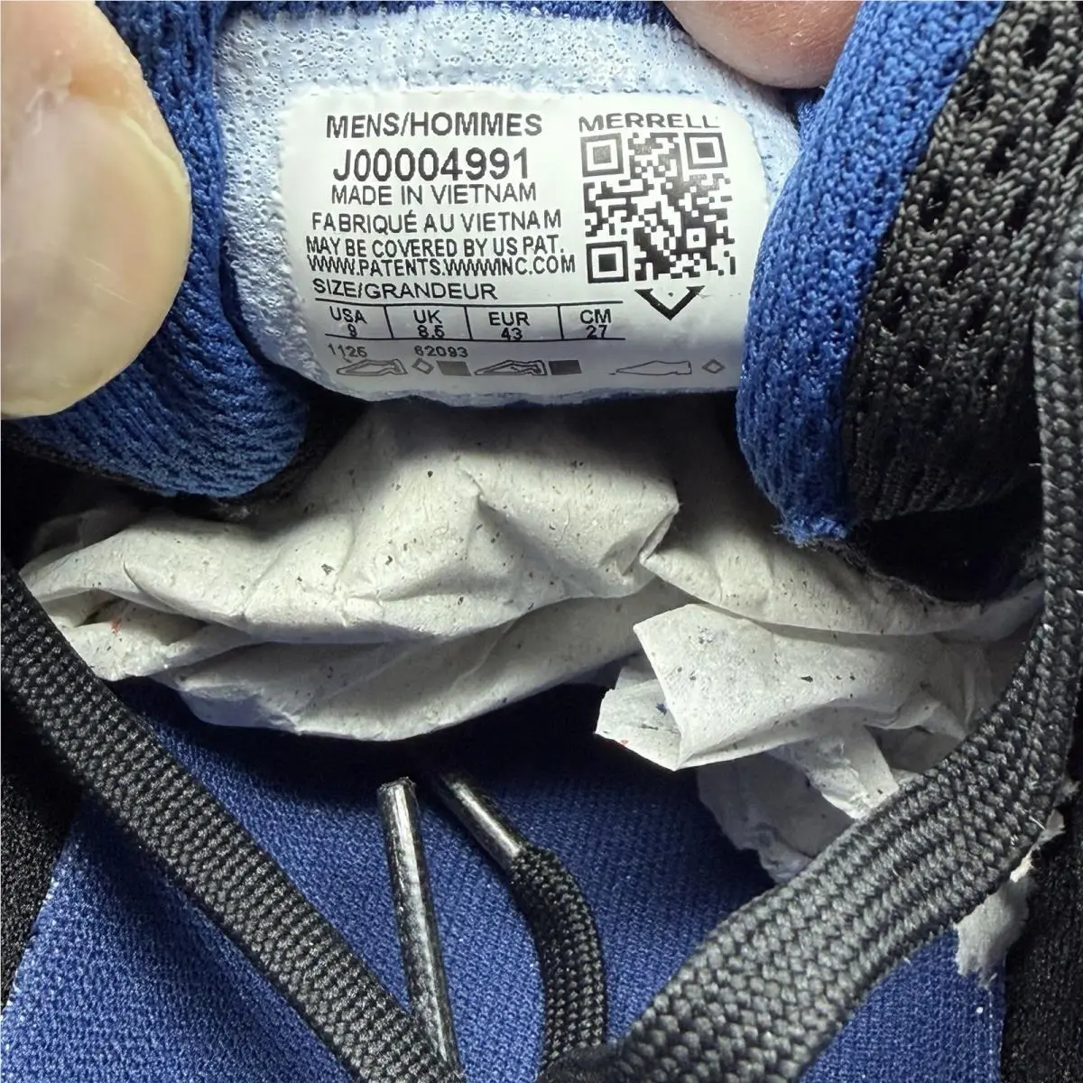 Merrell shoes - Merrell Agility Trail Waterproof - Agility Trail Waterproof - J00004991 - Blue (UPC: 0195021600213) 11