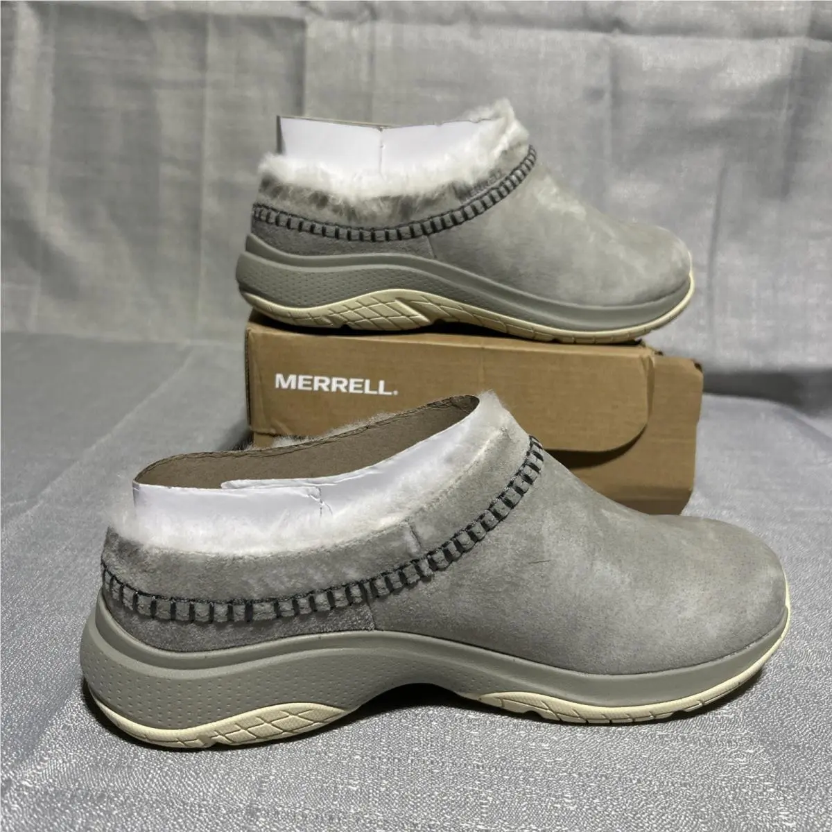 Merrell Women`s Encore Ice 5 Fog Slippers Size 6 J007104 Fleeze Lounge