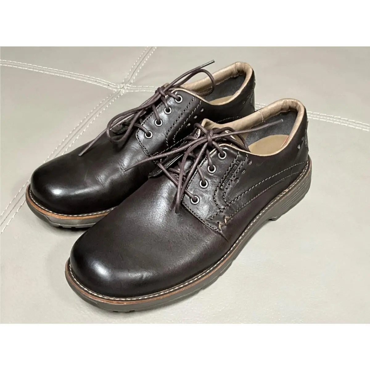 Merrell Realm Expresso Brown Leather Lace Up Oxford Men’s Shoes Size 11.5