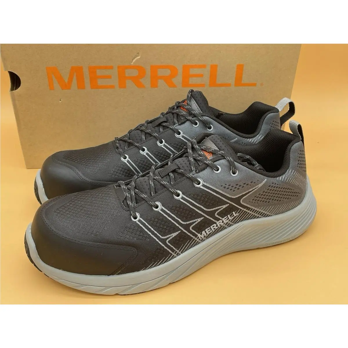 Sz 13 Merrell Men Moab Flight Carbon Fiber Oil Slip Resistant Industrial Shoes
