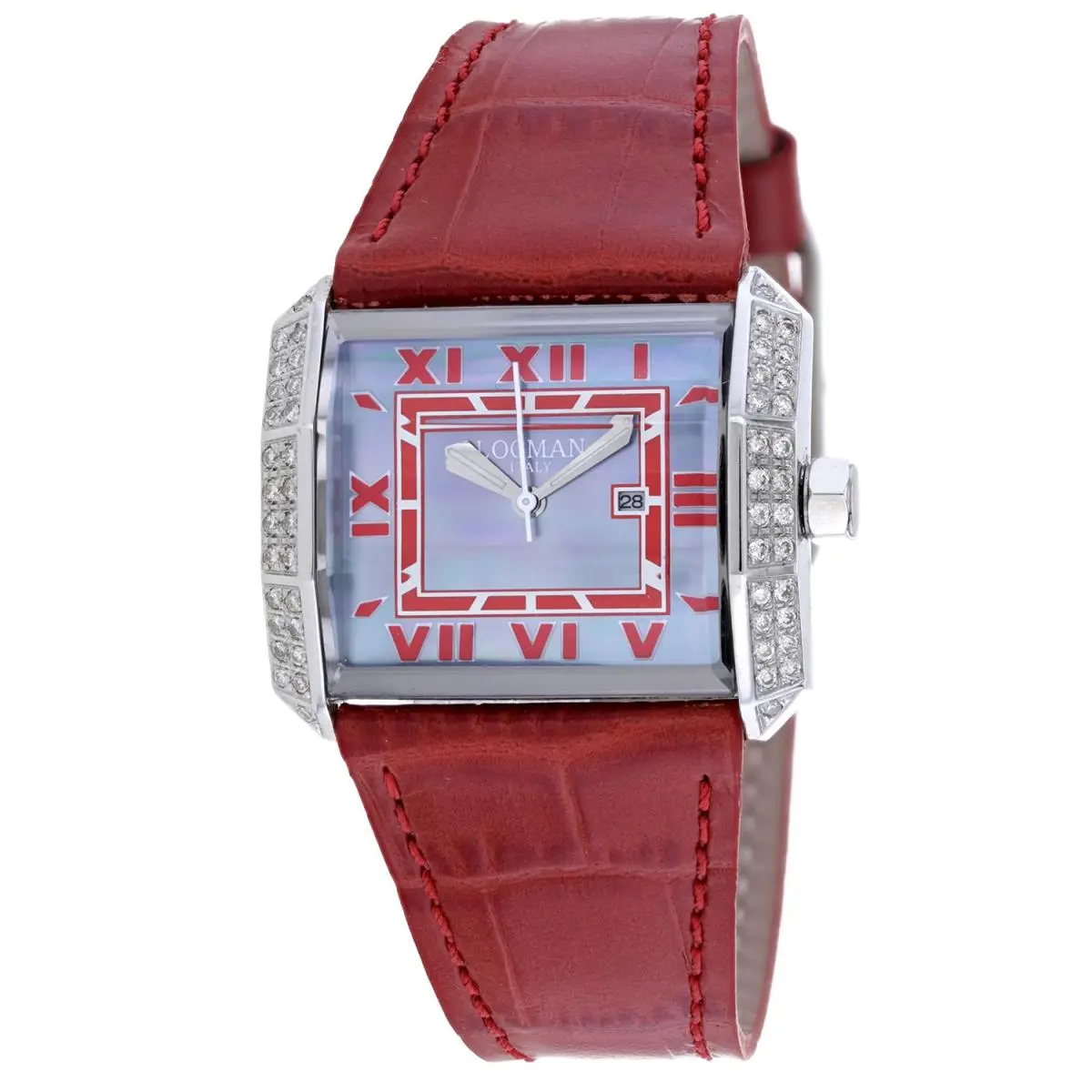 Locman Women`s Classic Mother of Pearl Dial Watch - 232GRAYDC/RDLE