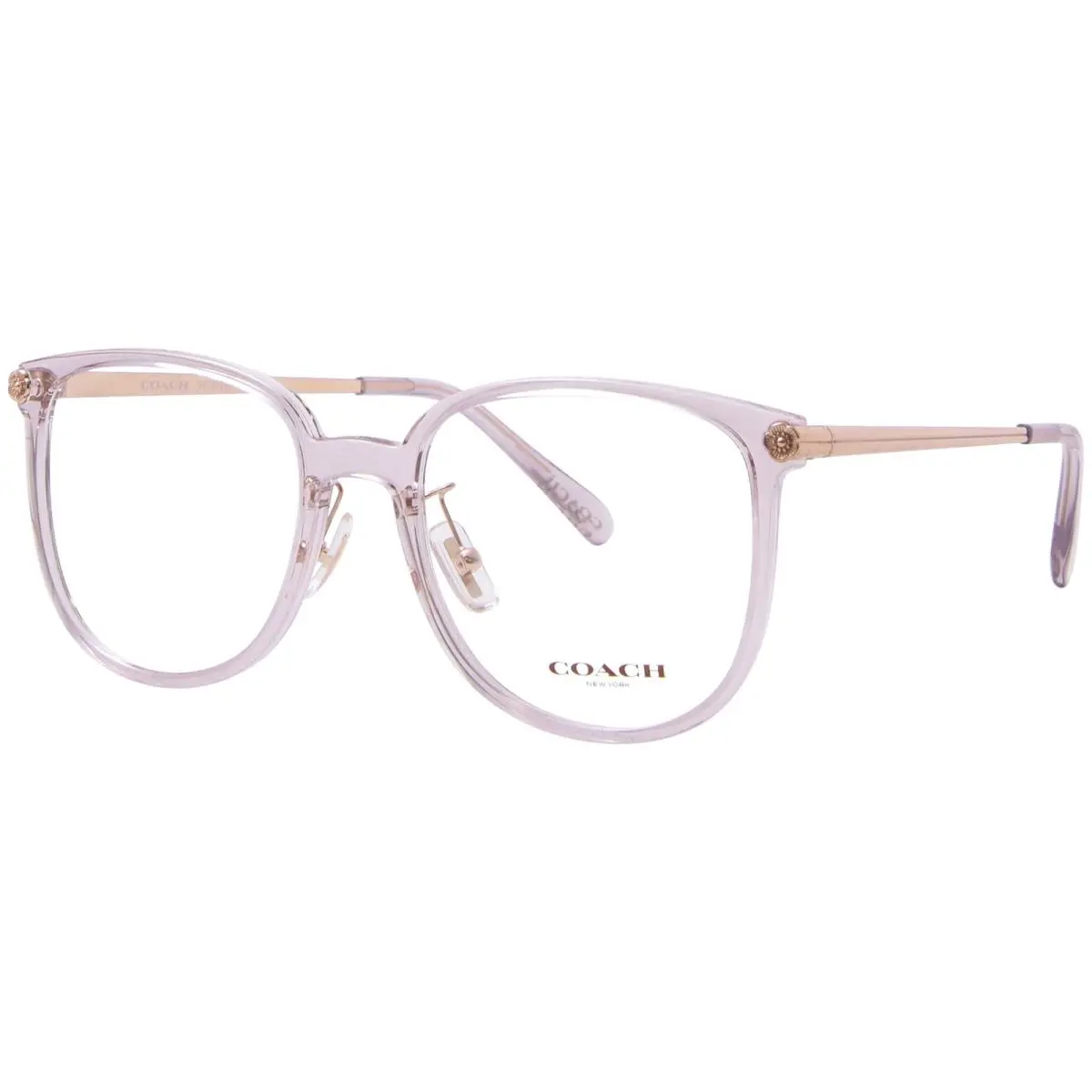 Coach HC6241D 5705 Eyeglasses Frame Women`s Transparent Dusty Rose Full Rim 54mm