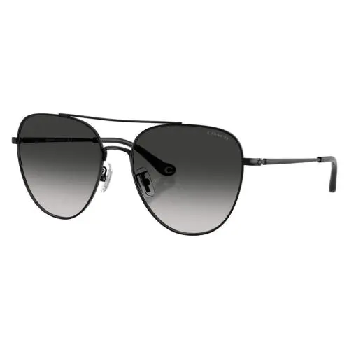Coach Women`s 56mm Silver Black Sunglasses HC7182-93443C-56