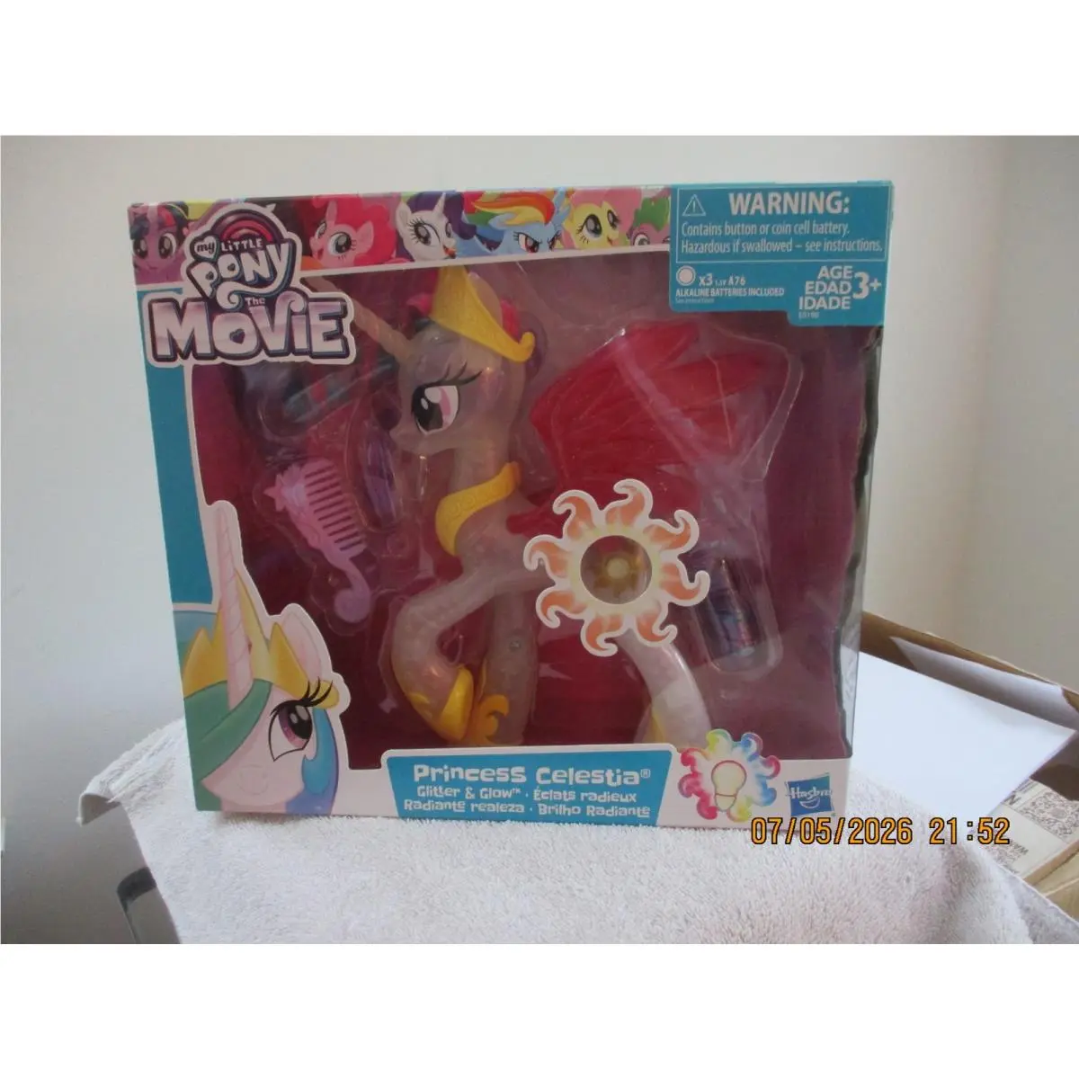 MY Little Pony The Movie Princess Celestia Glitter Glow 2017 3 +