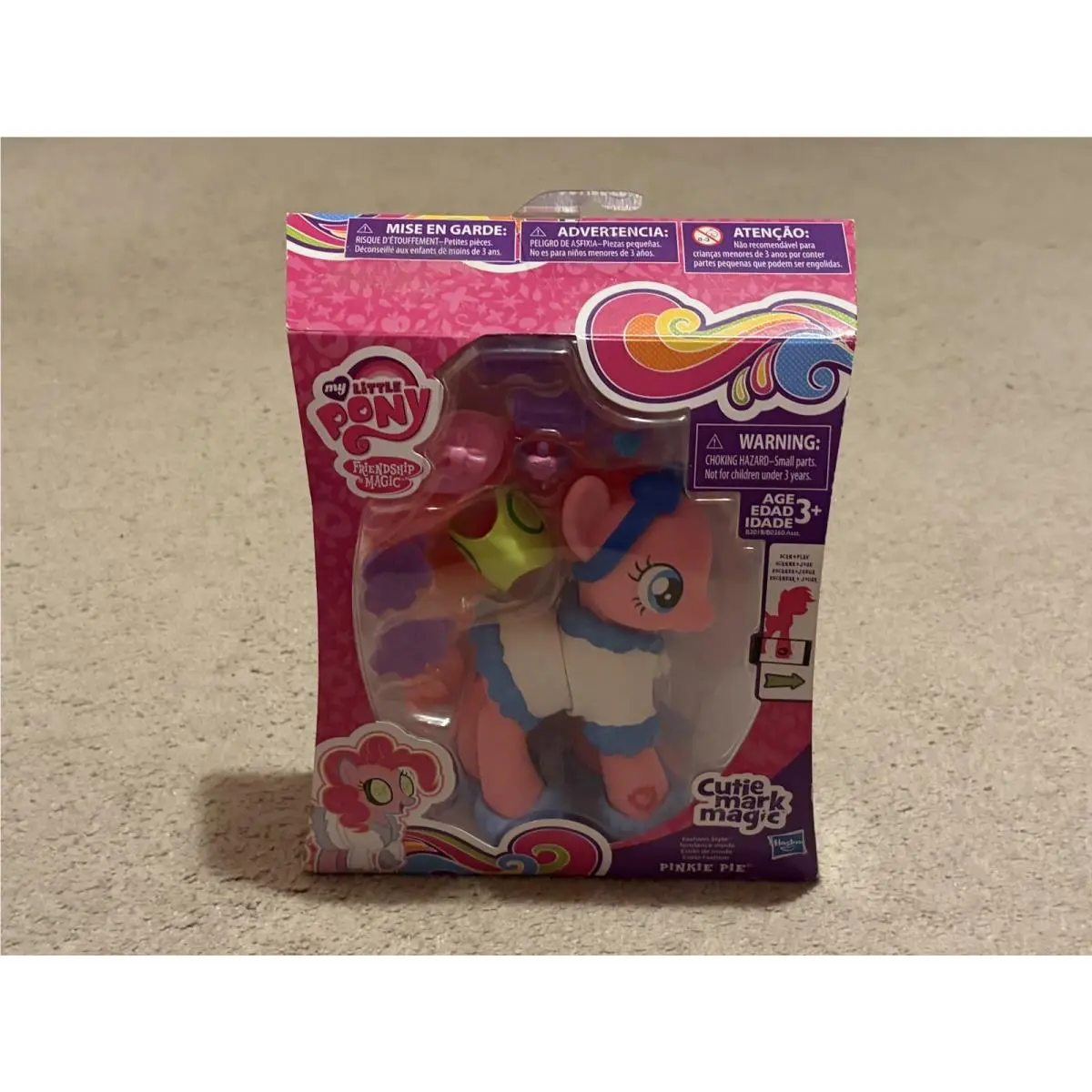 My Little Pony Cutie Mark Magic Pinkie Pie Hasbro 6 Figure Rare 2015 Nip