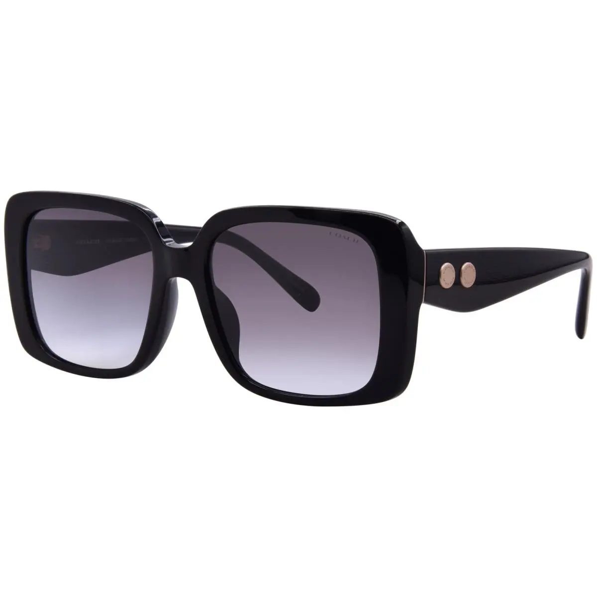 Coach CAD54 HC8424UF 50023C Sunglasses Women`s Black/grey Gradient 56mm