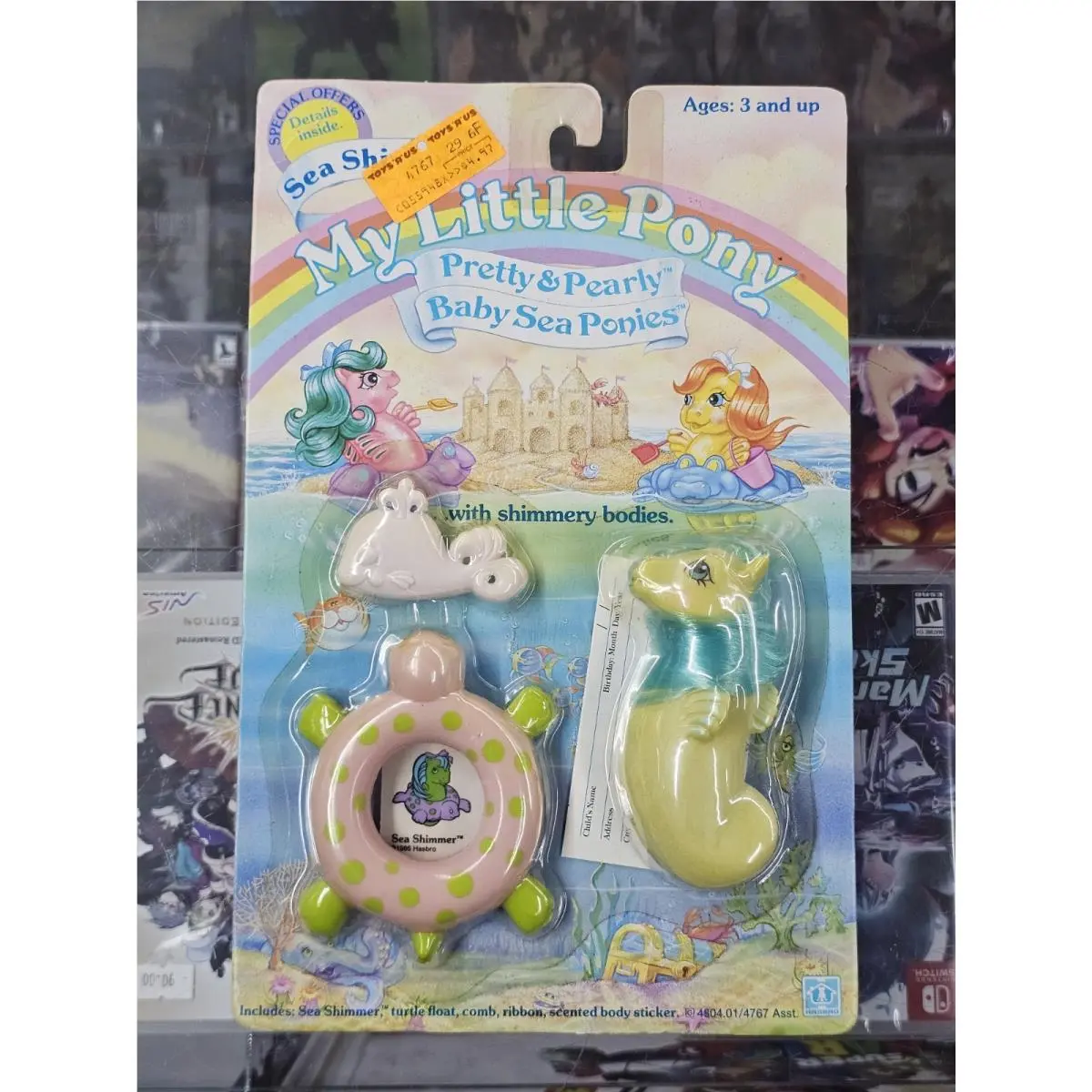 Vintage Sea Shimmer My Little Pony Baby Sea Ponies Mlp G1 1985 Hasbro