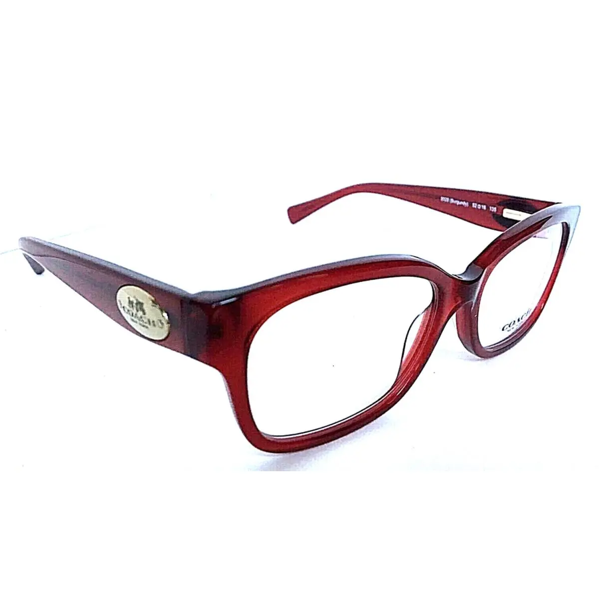 Coach 52mm Red Burgundy Rx-able Women`s Eyeglasses Frame 52-17-135