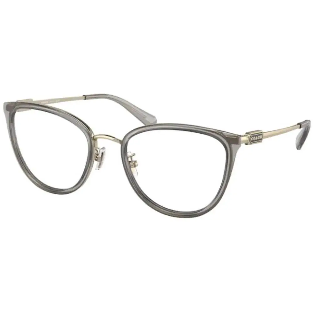 Coach HC5146 9417 Eyeglasses Women`s Shiny Light Gold/transparent Full Rim 54mm