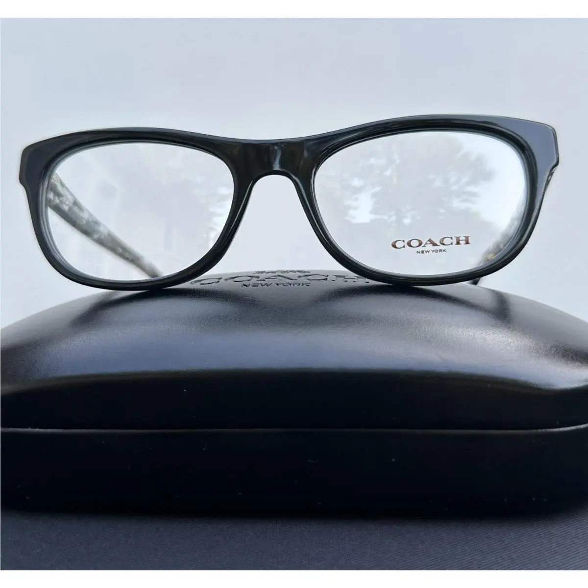 Coach Women’s Eyeglasses Frame Case Model HC 6081 5348 Color Black/crystal