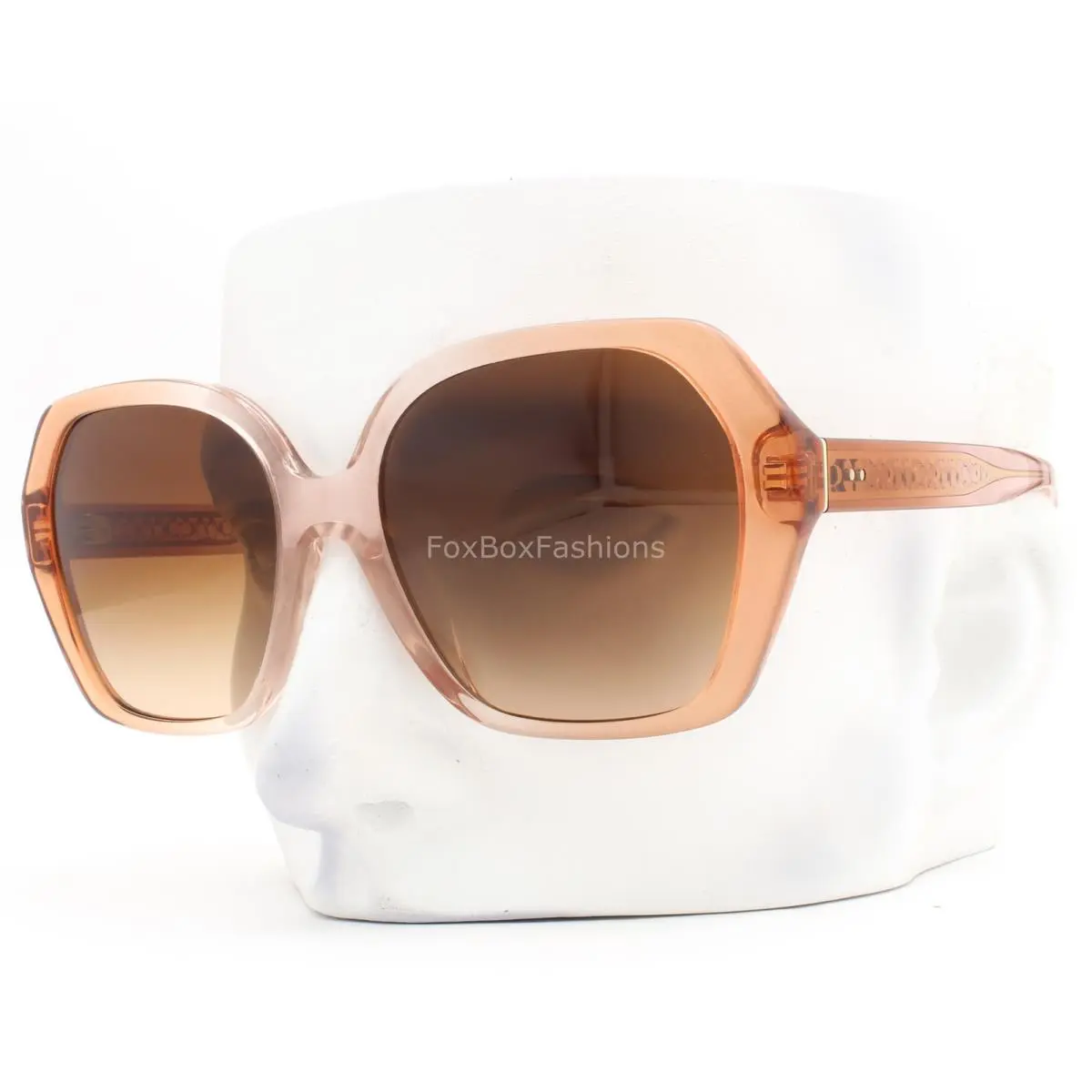 Coach Sunglasses Crystal Rose Pink Saddle Brown Gradient HC8404U 581274 W/case