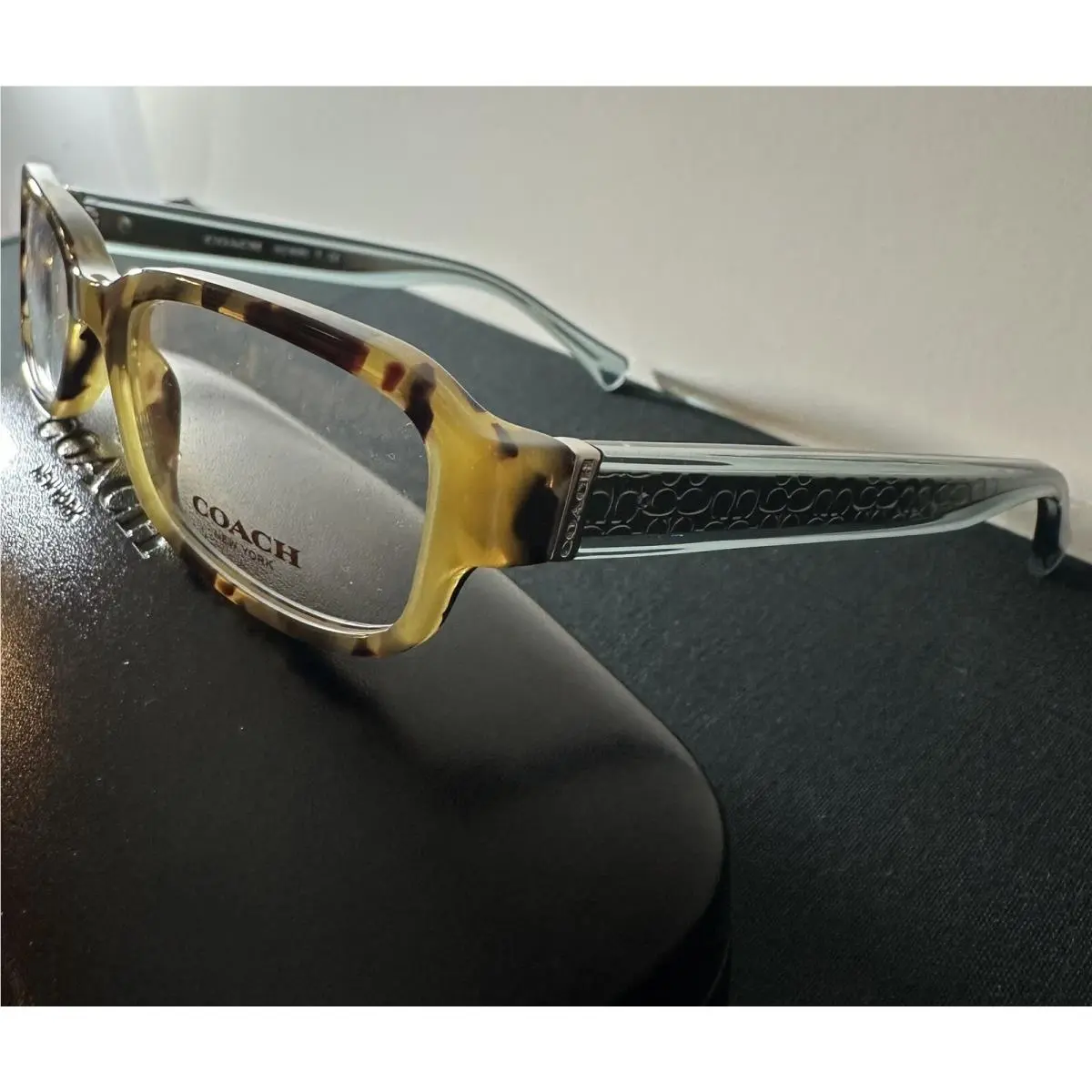 Coach Eyeglasses Frames Case Model HC 6083 5357 Tortoise/crystal Teal