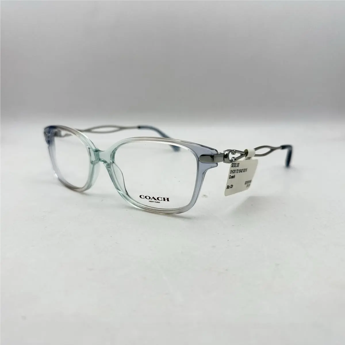 Coach Womens Square Full Rim Eyeglasses HC6172 Blue/silver