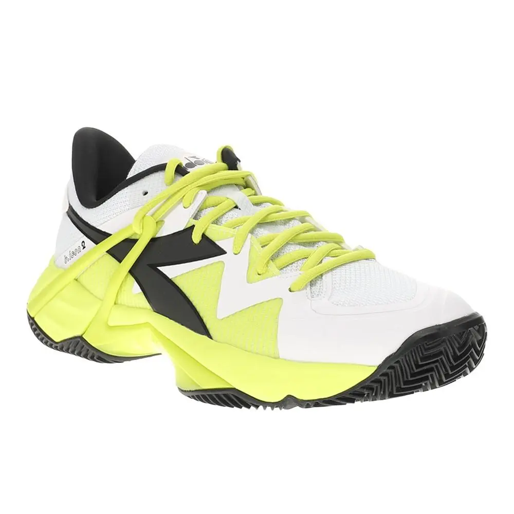 Diadora shoes - diadora B.Icon 2 Clay Tennis - 179106-D0619 - White, Yellow 5