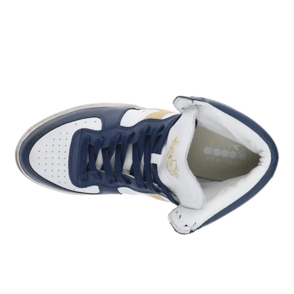 Diadora shoes - diadora Mi Basket Used High Top - 158569-C3130 - White (UPC: 197020119192) 2