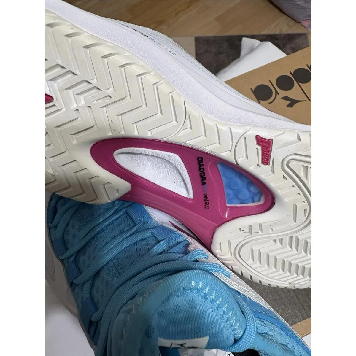 Diadora shoes - Diadora Speed Blushield Fly 3 Plus Ag Tennis - 176948-D0117 - White 11